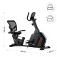 Велотренажер горизонтальний магнітний Gymtek XBR5000, чорний