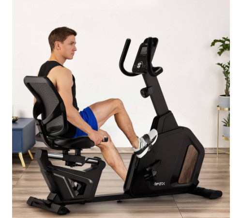 Велотренажер горизонтальний магнітний Gymtek XBR5000, чорний