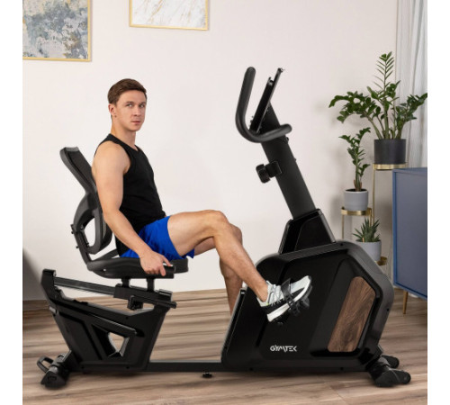Велотренажер горизонтальний магнітний Gymtek XBR5000, чорний