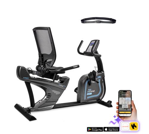 Велотренажер горизонтальний магнітний inSPORTline inCondi R600i сірий