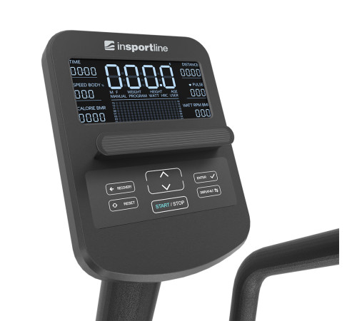 Велотренажер горизонтальний магнітний inSPORTline ZenSeat 100, чорний