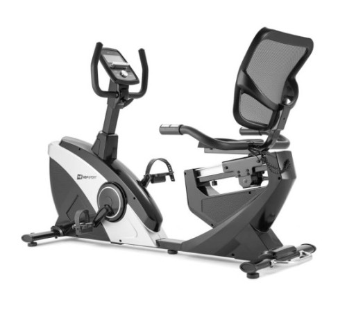 Велотренажер горизонтальний електромагнітний Hop-Sport HS-070L Helix iConsole+ сріблястий