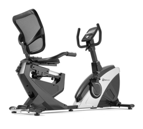 Велотренажер горизонтальний електромагнітний Hop-Sport HS-070L Helix iConsole+ сріблястий