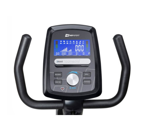 Велотренажер горизонтальний електромагнітний Hop-Sport HS-070L Helix iConsole+ сріблястий