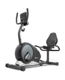 Велотренажер горизонтальний Hop‑Sport HS-040L Root чорно-сріблястий