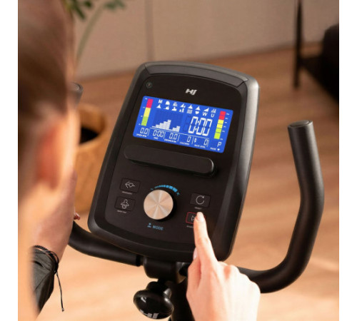 Велотренажер горизонтальний HS-120L Ravel чорно-золотистий