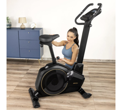 Велотренажер електромагнітний Gymtek XB6000, чорно-золотистий