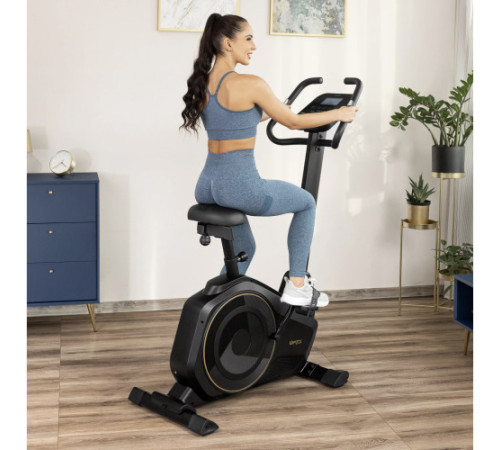 Велотренажер електромагнітний Gymtek XB6000, чорно-золотистий