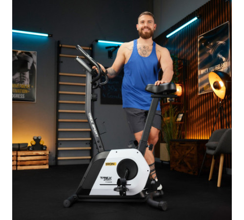 Велотренажер магнітний Trex Sport TX-500MB IRON білий