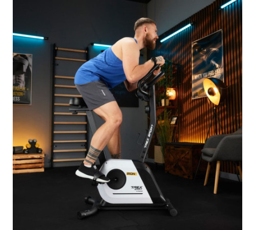 Велотренажер магнітний Trex Sport TX-500MB IRON білий