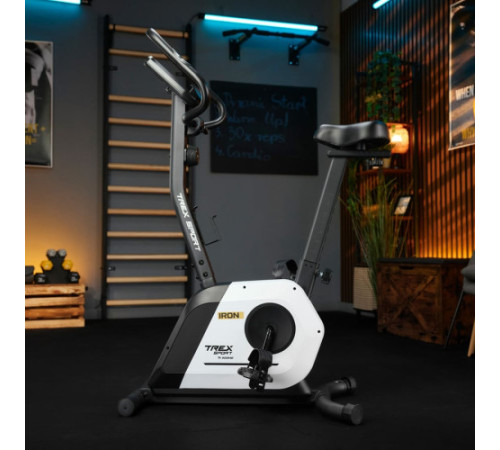 Велотренажер магнітний Trex Sport TX-500MB IRON білий