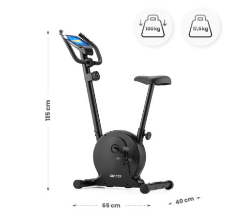 Велотренажер магнітний Gymtek XB500, чорний
