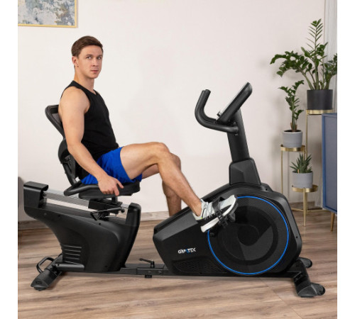 Велотренажер горизонтальний електромагнітний Gymtek XBR6000, синій