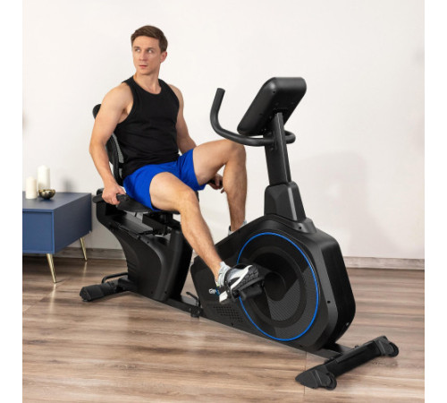 Велотренажер горизонтальний електромагнітний Gymtek XBR6000, синій