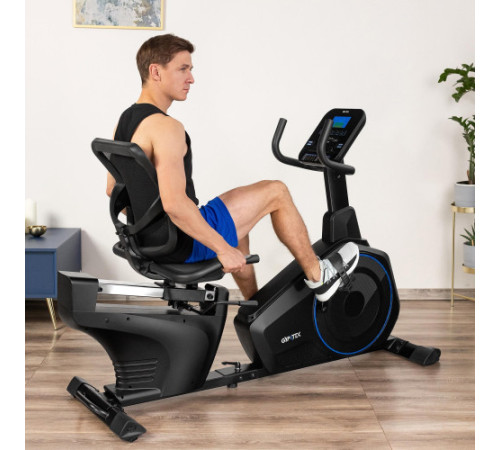 Велотренажер горизонтальний електромагнітний Gymtek XBR6000, синій