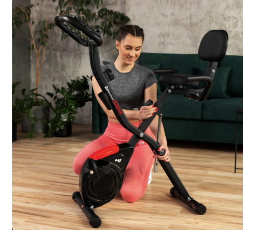 Велотренажер Hop-Sport HS-3030X Apeks X-Bike чорний