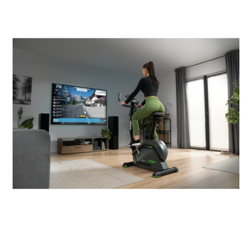 Велотренажер електромагнітний Hop-Sport HS-120H Argo чорно-зелений