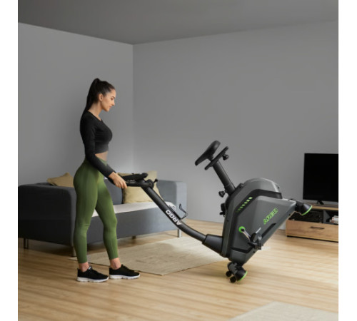 Велотренажер електромагнітний Hop-Sport HS-120H Argo чорно-зелений
