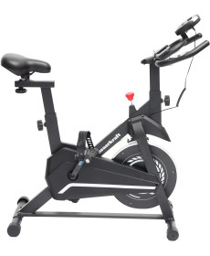 Велотренажер Bauerkraft чорно-білий