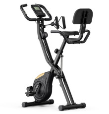 Велотренажер магнітний Hop-Sport HS-3030X Apeks X-Bike чорно-золотистий