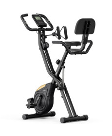 Велотренажер магнітний Hop-Sport HS-3030X Apeks X-Bike чорно-золотистий