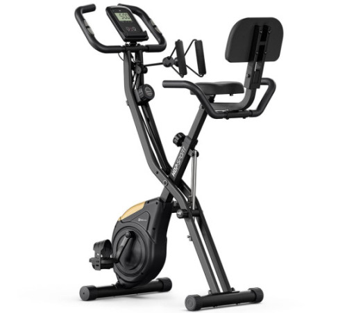 Велотренажер магнітний Hop-Sport HS-3030X Apeks X-Bike чорно-золотистий
