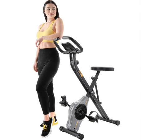 Велотренажер магнітний Trex Sport TX-340XB BRIZ чорно-сірий