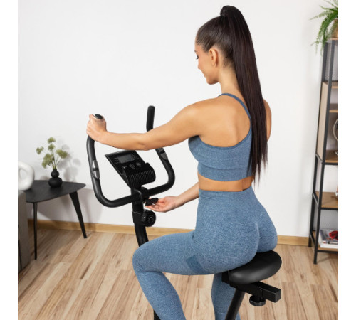 Велотренажер магнітний Gymtek XB1400, чорно-золотистий