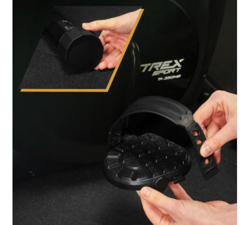 Велотренажер магнітний Trex Sport TX-350MB RIZE чорний