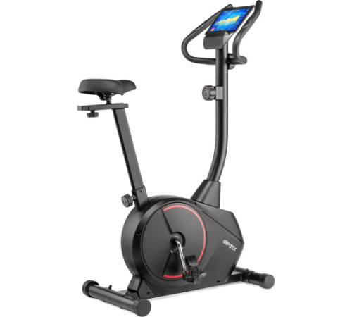 Велотренажер магнітний Gymtek XB1500, чорно-червоний