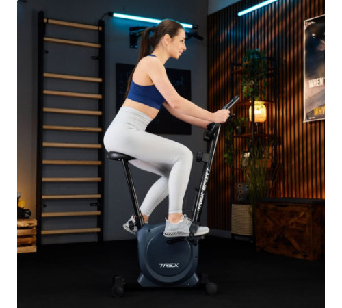 Велотренажер магнітний Trex Sport TX-350MB RIZE синій