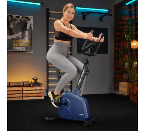 Велотренажер магнітний Trex Sport TX-380MB Rigon темно-синій