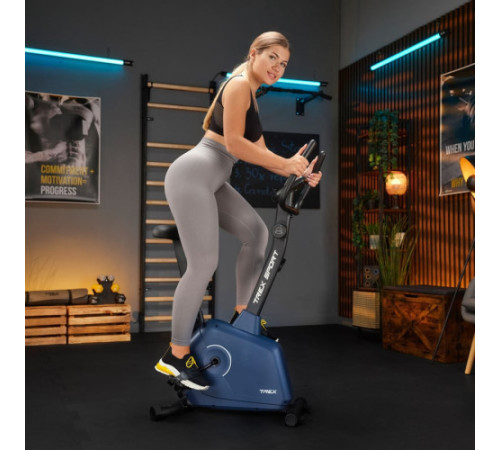 Велотренажер магнітний Trex Sport TX-380MB Rigon темно-синій