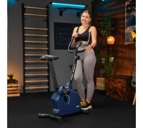 Велотренажер магнітний Trex Sport TX-380MB Rigon темно-синій