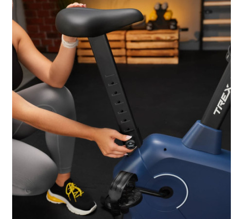 Велотренажер магнітний Trex Sport TX-380MB Rigon темно-синій