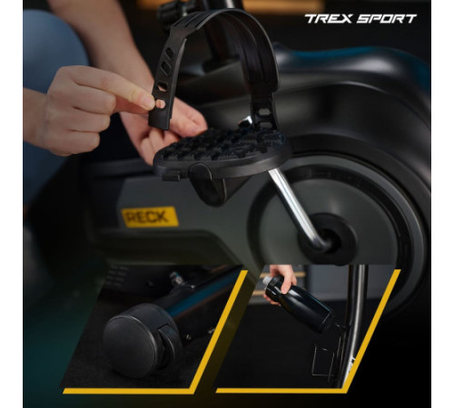 Велотренажер магнітний Trex Sport TX-400MB RECK сірий