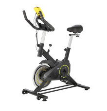 Велотренажер спінінговий механічний ONE FITNESS SW2501 жовтий 7 кг