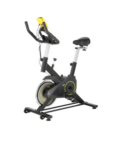 Велотренажер спінінговий механічний ONE FITNESS SW2501 жовтий 7 кг