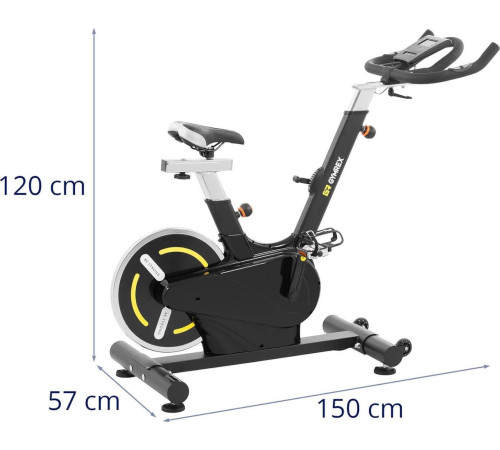 Велотренажер спінінговий магнітний Gymrex GR-MG126