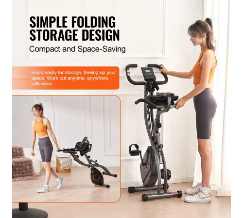 Велотренажр магнітний VEVOR Y-B203, чорний