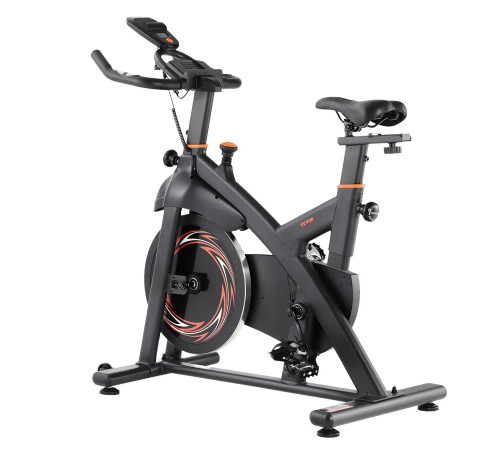 Велотренажер магнітний VEVOR С708, чорно-червоний