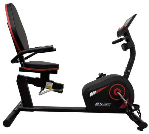 Rower Stacjonarny Magnetyczny Leżący Cichy z Wyświetlaczem KUBISPORT BC81K