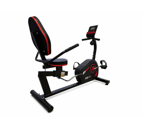 Rower Stacjonarny Magnetyczny Leżący Cichy z Wyświetlaczem KUBISPORT BC81K