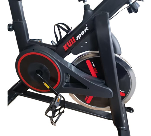 Rower Stacjonarny Treningowy Spinningowy Cichy Bluetooth KUBISPORT 105x48cm
