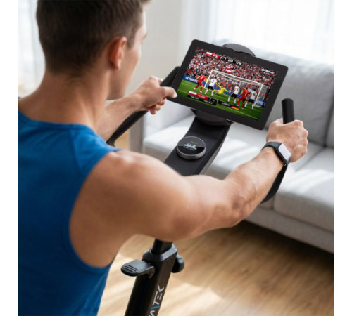 Велотренажер спінінговий магнітний Gymtek XB Cardio, чорно-синій