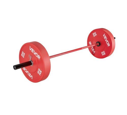 Гриф для штанги VEVOR 180 см, червоний