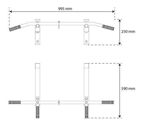 Турнік для підтягування настінний K-Sport KSSL107 Турнік для підтягування настінний K-Sport KSSL107