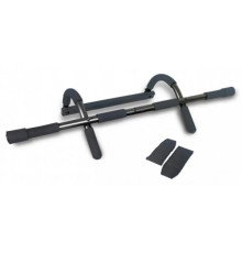Турнік для підтягування LiveUp CHIN-UP BAR WITH ARM STRAP, чорний
