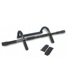 Турнік для підтягування LiveUp CHIN-UP BAR WITH ARM STRAP, чорний