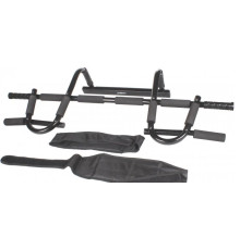 Турнік для підтягування CHIN-UP BAR WITH ARM STRAP чорний 112х28х10см (LS3153A)
